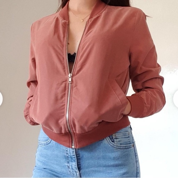 American Apparel Light Bomber Jacket/Womens/Size Small - Picture 1 of 9